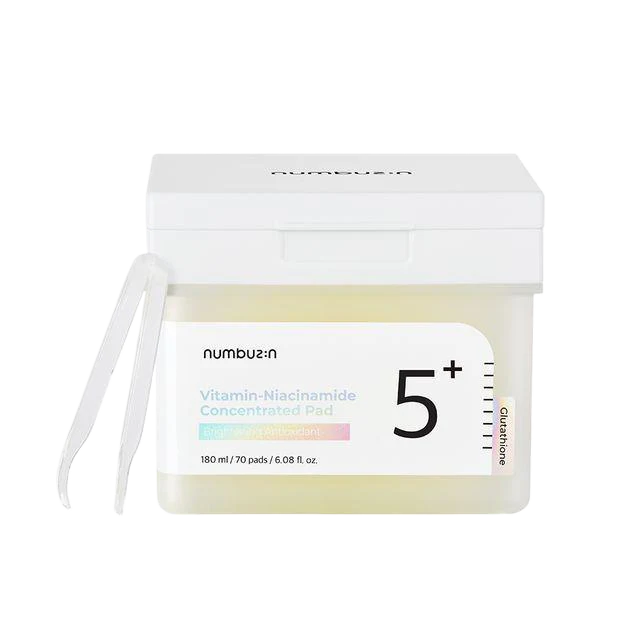 No.5 Vitamin-Niacinamide Concentrated Pad 180ml(70Pads) - Numbuzin