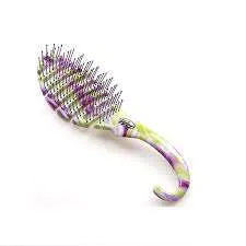 Shower Detangler Green Purple Swirl - Wet Brush